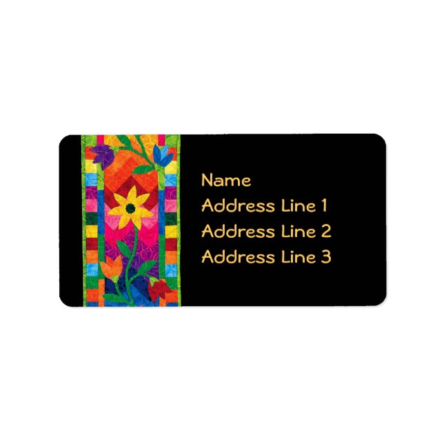 Labels für gequilte Adressen Adressaufkleber (Vorne)