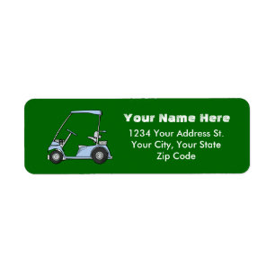 Labels für Golf Cart-Adressen