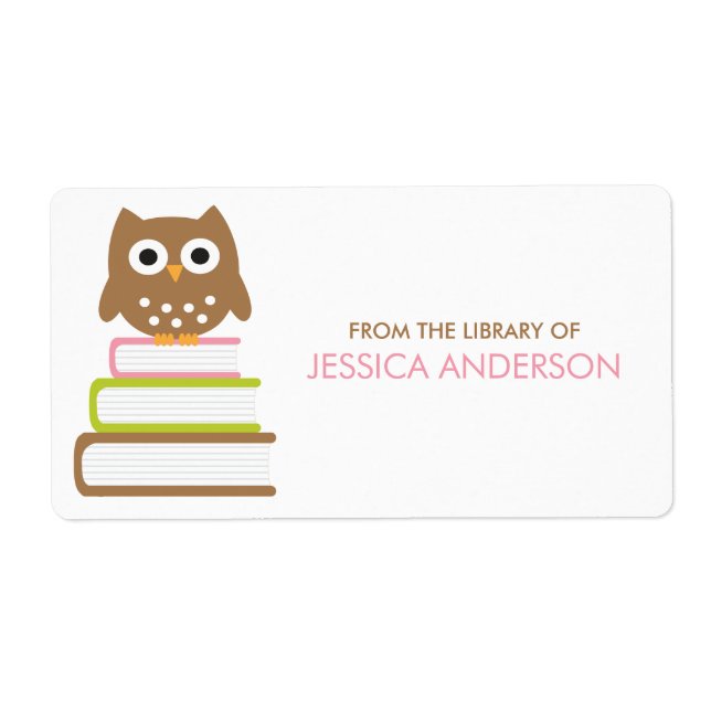 Labels für intelligente Owl-Buchzeichen (Vorne)