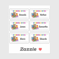 Labels für Kindergarten-Schüler