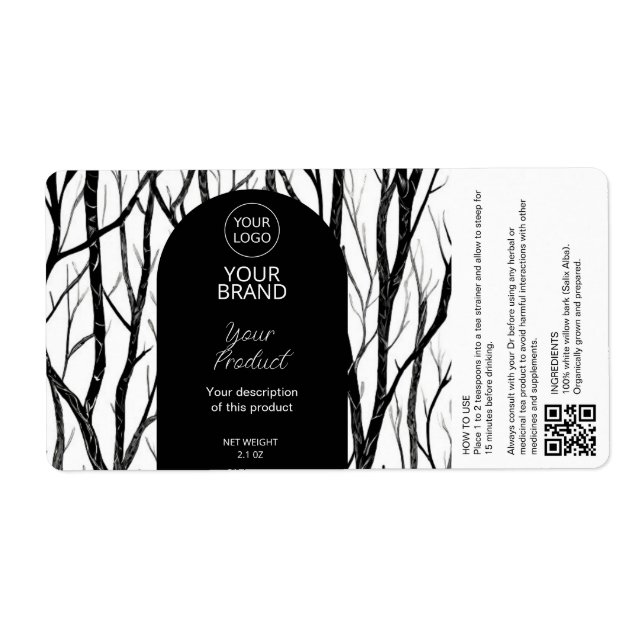 Labels für Kräutertees (Vorne)