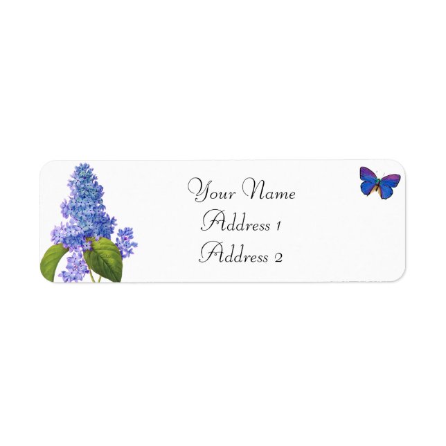 Labels für Lilac- und Butterfly-Adressen (Vorne)