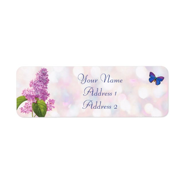 Labels für Lilac- und Butterfly-Adressen (Vorne)