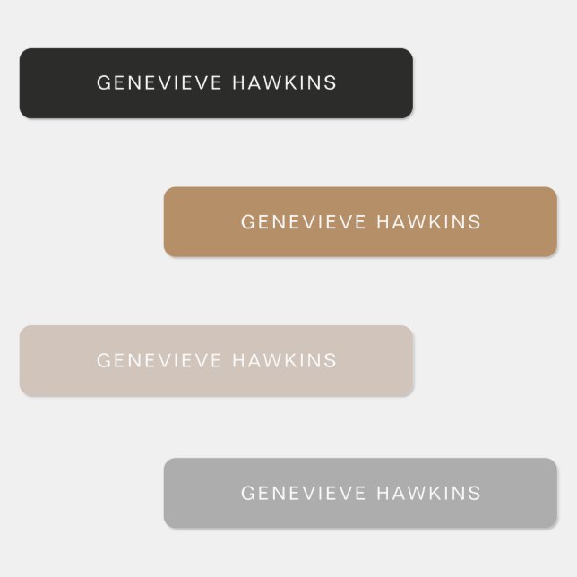 Labels für Minimalistische Caramel-Themenbereiche Etiketten (Gruppe)