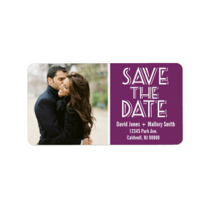 Labels für Save the Date-Adressen Hochzeiten Adressaufkleber