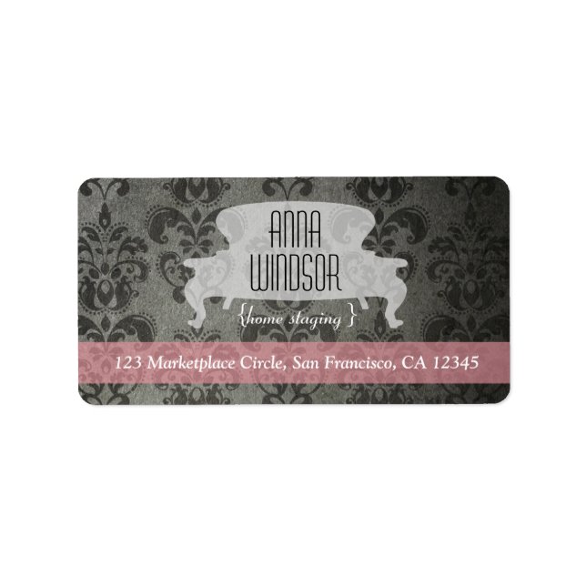 Labels für Shabby Chic-Adressen Adressaufkleber (Vorne)