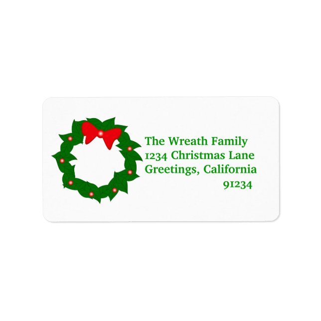 Labels für Weihnachtskreide Adressaufkleber (Vorne)