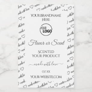 Labels für weiße und graue Word-Cloud-Produkte mit Lebensmitteletikett