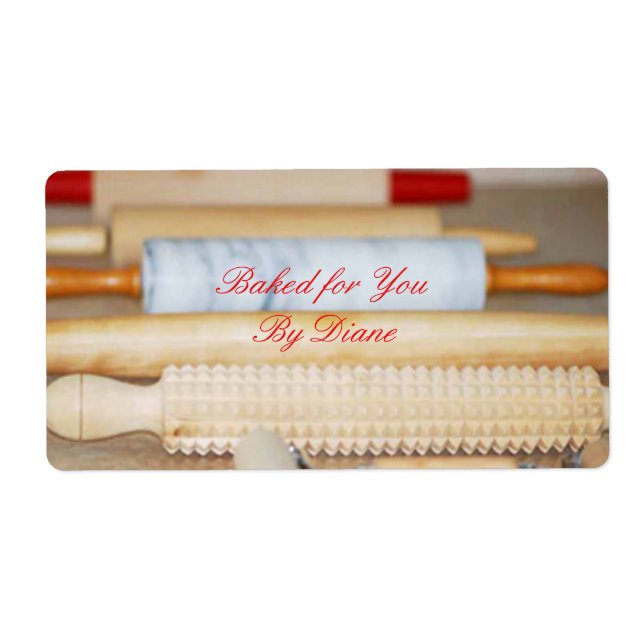 Labels mit "Baked-For-You"-Etiketten (Vorne)