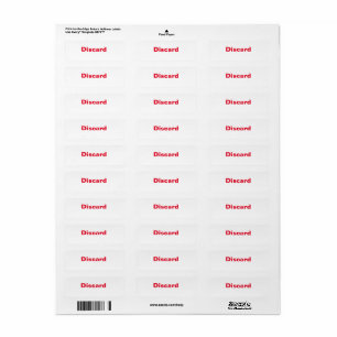 Labels verwerfen