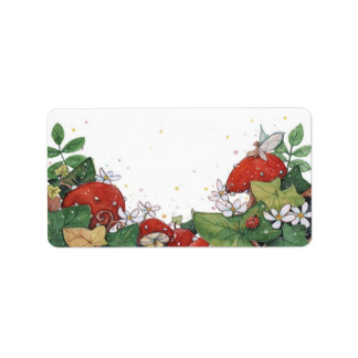Labels von Ivy und Toadstool Adressaufkleber