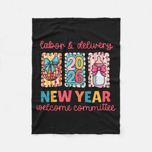 Labor &amp; Delivery 2026 New Year Welcome Committ Fleecedecke (Vorderseite)
