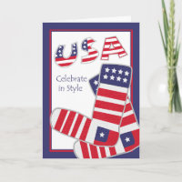 Labor Day for Fashionista, Patriotic Socks