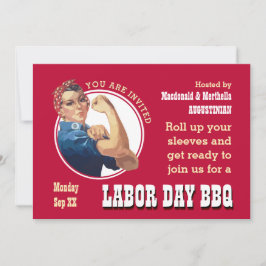 LABOR DAY GRILLEN Rosie Riveter Einladung