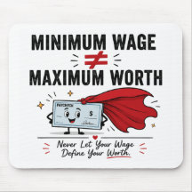 Labor Day Humor Mauspad-Gehaltsscheck