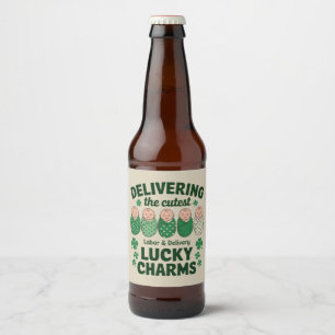 Labor & Delivery Glücksbringer Krankenschwester Kl Bierflaschenetikett