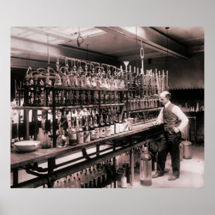 LABOR FÜR WHISKEY-TEST 1914 POSTER