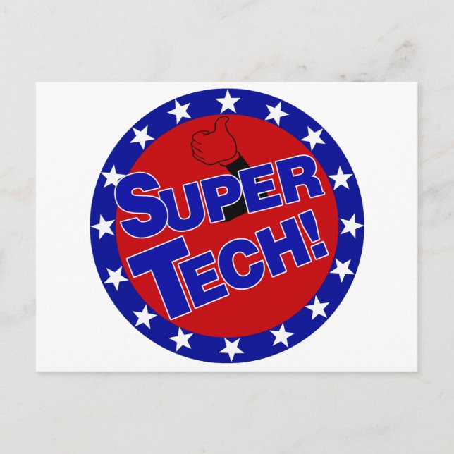 LABOR SUPER TECH! POSTKARTE (Vorderseite)