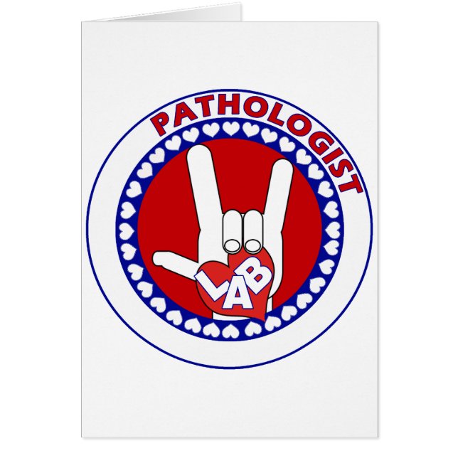 LABORATOIRE DE LOGO D'AMOUR DE PATHOLOGISTE (Devant)