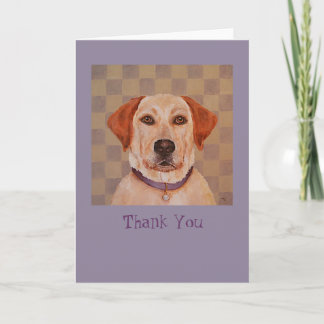 Laboratoire jaune, carte pour notes Merci Maggie