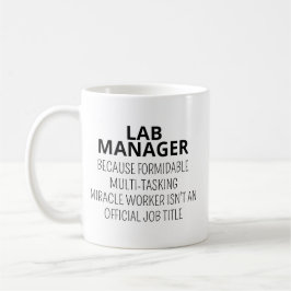 Laboratoriumsleiter-Tasse, Laborleiter-Geschenk, L Kaffeetasse