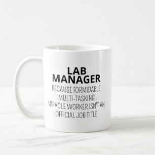 Laboratoriumsleiter-Tasse, Laborleiter-Geschenk, L Kaffeetasse