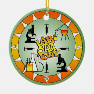 LABORATORY 4 SQUARE LOGO KERAMIKORNAMENT