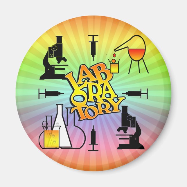 LABORATORY 4 SQUARE LOGO MAGNET (Vorne)