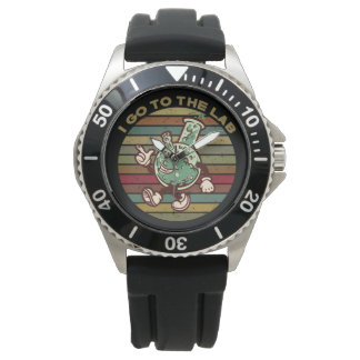 Laborchemie Spaß T - Shirt Keychai Armbanduhr