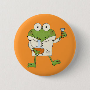 Laborfrosch Button