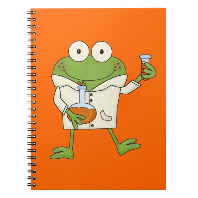 Laborfrosch Notizblock (Vorderseite)