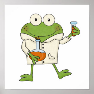 Laborfrosch Poster