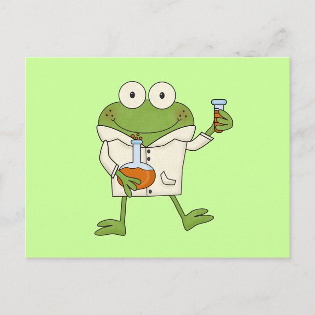 Laborfrosch Postkarte (Vorderseite)
