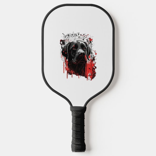 Laborhund Pickleball Schläger (Vorderseite)