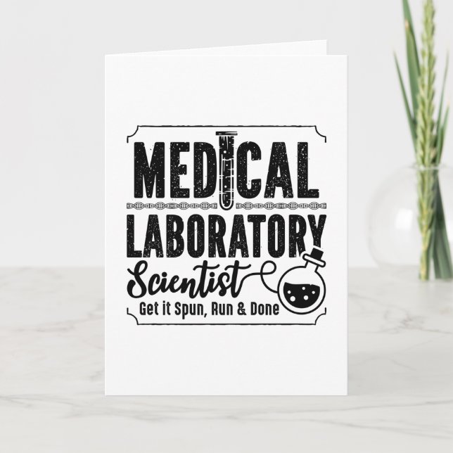 Labortechniker Medizinischer Laborwissenschaftler Karte (Vorderseite)