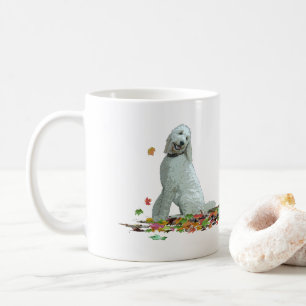 Labradooda Chien Dans La Mug Feuille De Café