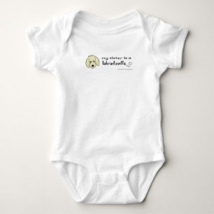labradoodell baby strampler