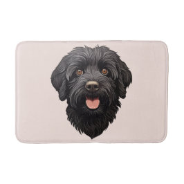 Labradoodle Black Dog Badematte