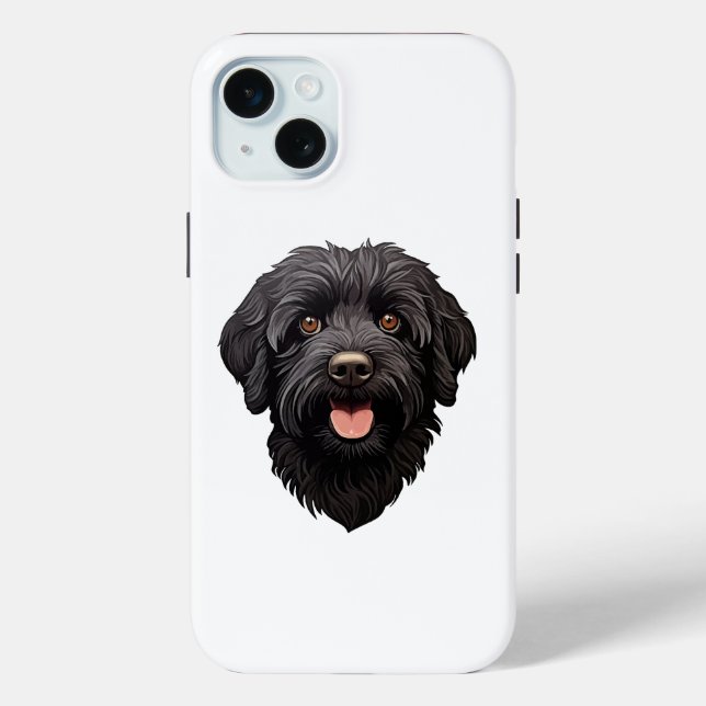 Labradoodle Black Dog Case-Mate iPhone Hülle (Rückseite)