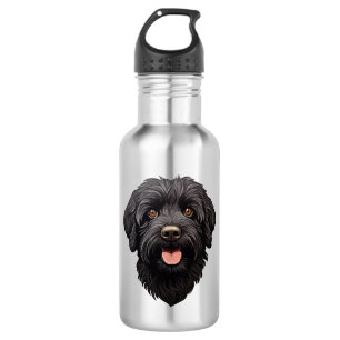 Labradoodle Black Dog Edelstahlflasche