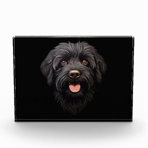 Labradoodle Black Dog Fotoblock