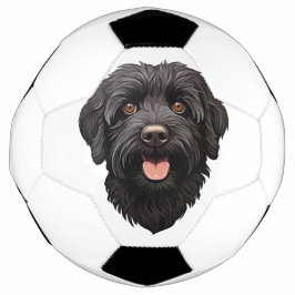 Labradoodle Black Dog Fußball