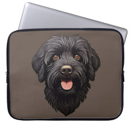 Labradoodle Black Dog Laptopschutzhülle