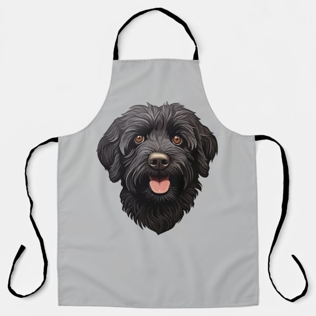 Labradoodle Black Dog Schürze (Vorderseite)