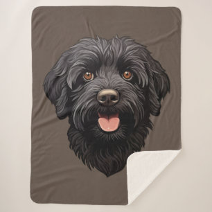 Labradoodle Black Dog Sherpadecke