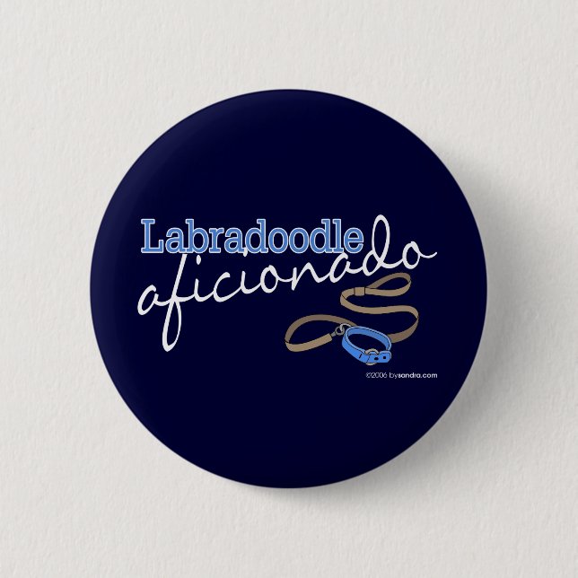 Labradoodle Button (Vorderseite)