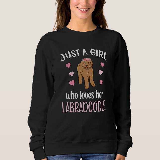 Labradoodle Dog Girl Hund Lover Labradoodle Mama Sweatshirt (Vorderseite)