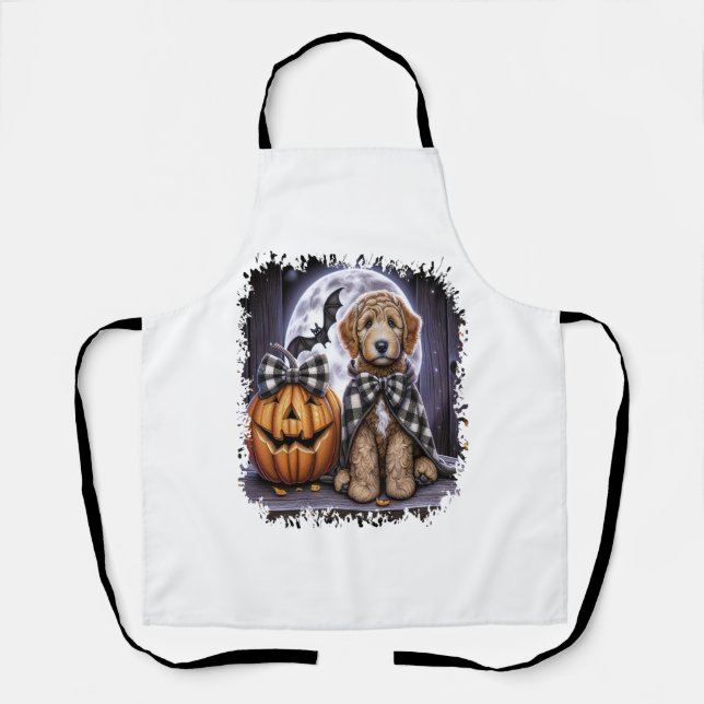 Labradoodle Dog Halloween Square Schürze (Vorderseite)