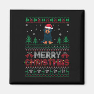 Labradoodle Dog Lovers Weihnachtsmannmütze Weihnac Magnet