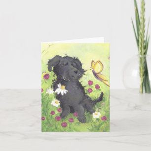 Labradoodle Doodle Chien / Carte de note